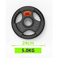 Plate Weight Rubber Dumbell Weight Plate Barbell 15 - 25 KG