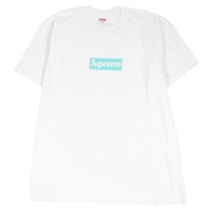 蒂芙尼 (Tiffany & Co.) 與Supreme SUP的2021 秋冬系列 Box Logo T 卹，白色，L 碼，正品，美國製造，男款，成色極佳。
