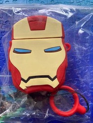 現貨 Iron Man AirPods Case 1/2代蘋果藍芽耳機盒保護套 附送掛扣