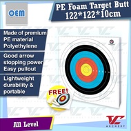 V Club Archery PE Foam Target Butt - 122x122cm 2.2PCF Shooting Board - Free Target Paper/Target Pin