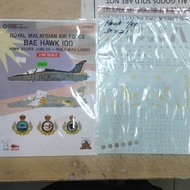 Decal RMAF HAWK WATER SLIDE DECAL Bae Hawk Mk.108/208 25th Anniversary silver jubilee