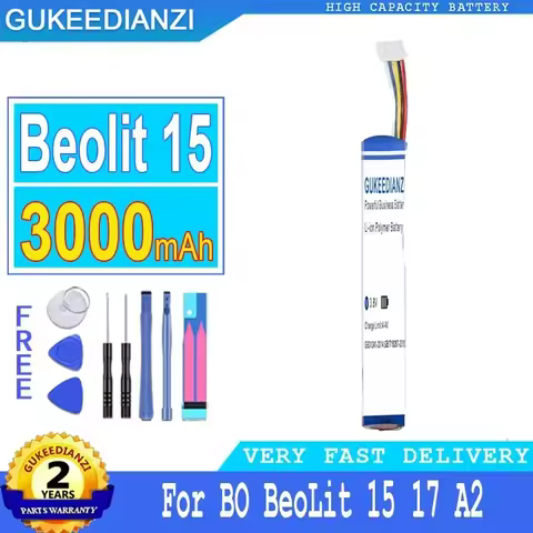 Long-lasting 3000mAh Audio Equipment Battery for BeoPlay BO BeoLit 15 17 A2 J406/ICR18650NH-2S