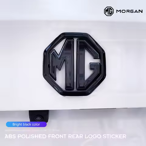 Black Knight Car Emblem Stickers Front Rear Logo Steering Wheel Stickers For MG ZS MG5 MG6 MG7 MG HS