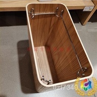 Slotted Nordic Kitchen Living Room Trash Can Hotel Creative Bathroom Trash Can Wooden B & B Househol