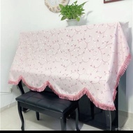 X❀YPiano Cover Half Cover European Piano Towel Cover Towel Fabric Craft Piano Cover Dustproof Piano Cover Full Cover Pri