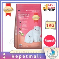 Smart Heart 1KG Repack(Mother &amp; Baby ) Cat Dry Food/Makanan Kucing