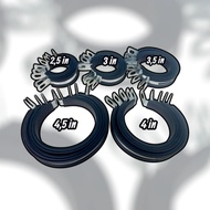 Exhaust clamp/ racing exhaust bracket size 2.5 inch 3 inch 3.5 inch 4 inch 4.5 inch black rubber hea