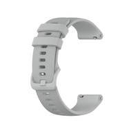 Zenia 20mm Skin-friendly Soft Silicone Watch Strap for Garmin Forerunner 70 170 165 55 245 645 Music