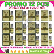 PROMO 12Pcs (1Box) Parfum DALAL 3ml Dobha BPOM Original Roll On Lebih Murah - Minyak Wangi Dalal Asl