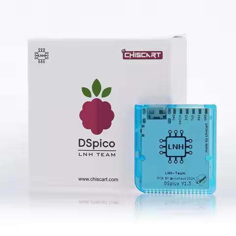 LinkRetro Pure Transparent MicroUSB Dspico Pico for DS Game Reader Adatper for DS Lite, DSi, 3DS, Ne