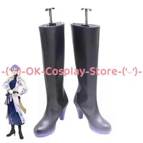 Game Nu: Carnival Kuya Cosplay Shoes Halloween Carnival Boots PU Leather Shoes Cosplay Props Custom 
