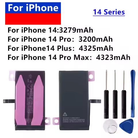 FOR High Capacity Battery For iPhone 14 For iPhone 14 Pro For iPhone 14 Pro Max For iPhone 14 Plus R