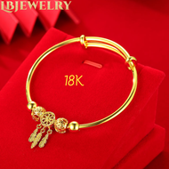 Hot Sale New Saudi Gold 18k Pawnable Legit Bracelet Sale Bracelet for Women Simple and Indifferent Dream Catcher Couple Bracelet Bride Wedding Accessories Bracelet for Women Original Send Girlfriend Gifts Romantic Jewelry [Local Stock]