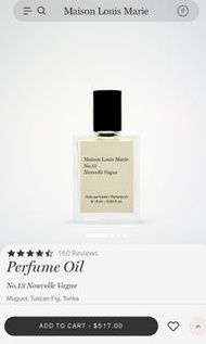 Maison Louis Marie No.13 Nouvelle Vague  Perfume Oil香水油