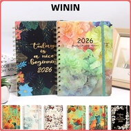 WININ Calendar 2026, A5 Agenda 2026 Planner,  Weekly and Monthly Monthly Tabs Jan.2026 - Dec.2026 Ac