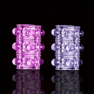2PC Adjustable Silicone Cock Ring Fancy Condom Penis Sleeve