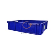 1 X TOYOGO 46L Industrial Stackable Container Basket Storage Box Food Tray Heavy Duty(4725)bekas pla