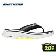 Skechers Men On-The-GO GOwalk 7 Sandal Pillar River Walking Sandals - 229358-BKLM Goga Mat