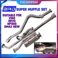 ORIGIANL THIALAND BRD DOWN PIPE TITANIUM EXHAUST SET HILUX VIGO REVO DMAX TRITON RANGER T7 T8 NAVARA