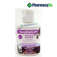 STERILINE SURGIBATH 4% CHLORHEXIDINE ANTISEPTIC BODY WASH 50ML