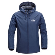 ❈◐♘ The North Face Jacket Windproof Plus Fleece Jacket Men Plus Size Outdoor Sports Loose Hooded Jac