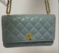 Chanel WOC 珍珠淺藍色