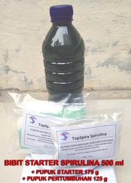 PROMO- BIBIT SPIRULINA 500 ML + PUPUK STARTER 175 G + PUPUK PERTUMBUHAN 125 G -QISHOP14