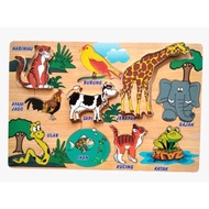 Wooden Puzzle Educational Toys Animals