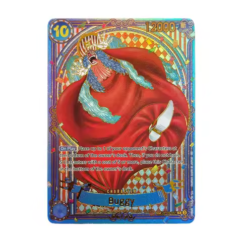 Proxy ONE PIECE Game Buggy OP09-051 SP Gold Card The Azure Sea's Seven OP14 English TCG Anime Cards