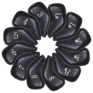 LZFAN Embroidered Leather Golf Club Covers with Number Plate for Callaway, Ping, Taylormade, Cobra, 