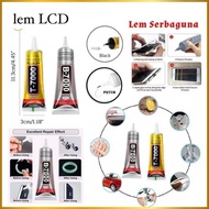 LAYAR LCD TOUCH SCREEN GLUE BLACK CLEAR SCREEN hp 3ML 15ML 50ML BLACK CLEAR B7000 T7000 B-7000 T-700