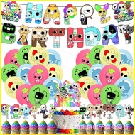 B4 Dandys World theme party banner balloon decoration backdrop Caketopper Arrangement prop Supplies 