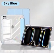 Others - 適用於iPad Mini4/Mini5 7.9" 亞克力平板保護套 智能睡眠功能防撞殼 [天藍]