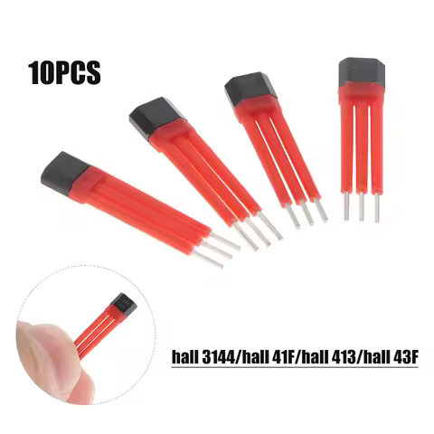 10PCS Electrocar Motor Hall Sensor 3144 41F 43F 413 With High Temperature Insulation Sleeve Hall Ele