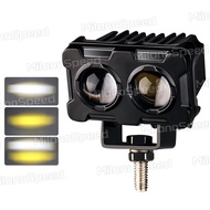 Lampu Tembak Laser Led Foglamp SQL 2 Mata 2 Warna 45W lampu tembak Laser Gun Putih Kuning 2 Warna Wa