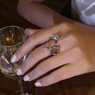 Ezra silver statement ring / Korean star ring