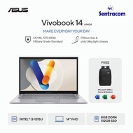 ASUS Vivobook 14 A1404VA VIPS [Intel Core I3-1315U Intel UHD Graphics/ 16GB/ 512GB/ 14inch FHD IPS/ 