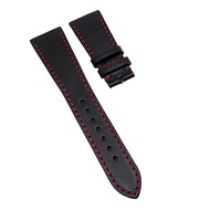~訂造錶帶~ 24mm 黑色小牛皮 / 高密度纖維代用錶帶 合適 Tudor Fastrider Black Shield