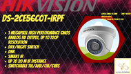 DS-2CE56C0T-IRPF 1MP (2.8MM LENS) HIKVISION 720P 4IN1 DOME TURBO HDTVI CCTV CAMERA