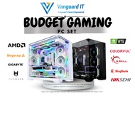 BUDGET GAMING PC SET AMD PC GAMING DESKTOP[RYZEN5 5500/5600/5600X]RX580/1660s/2060s/3060/4060/5060]