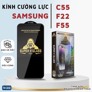 Samsung C55 F22 F55 ultra-transparent anti-blue light tempered glass provides comprehensive screen p