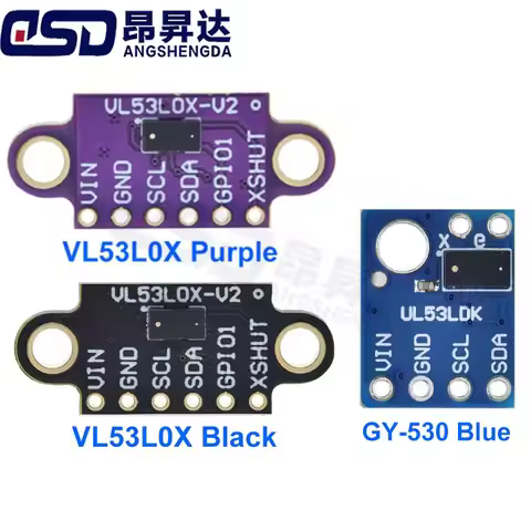 1pcs VL53L0X Time-of-Flight (ToF) Laser Ranging Sensor Breakout 940nm GY-VL53L0XV2 Laser Distance Mo