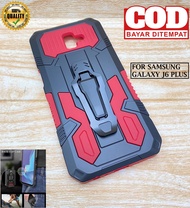 CASE UNTUK SAMSUNG GALAXY J6 PLUS CASING STANDING BACK CLIP HARD CASE ROBOT NEW COVER