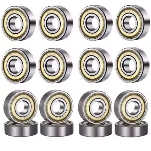 10Pcs 608 ZZ 608RS Ball Bearings 608ZZ Metal Double Shielded Miniature Deep Groove Skateboard Ball B
