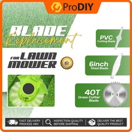 Replacement Blade for Lawn Mower Power Tool Grass Trimmer Weeder Gardening Tool PVC Circular Metal 6 Inch Mesin Rumput.