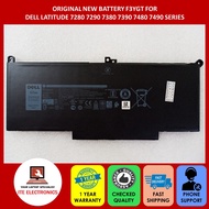 ORIGINAL NEW F3YGT DELL LATITUDE 7280 7290 7380 7390 7480 7490 SERIES BATTERY 7.6V 60Wh 4 CELLS