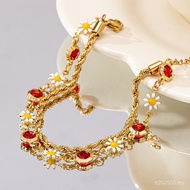 2025 Deep Divali Happy DIY Handmade Twisted Daisy Bracelet-Beautiful and Personalized, Suitable for 