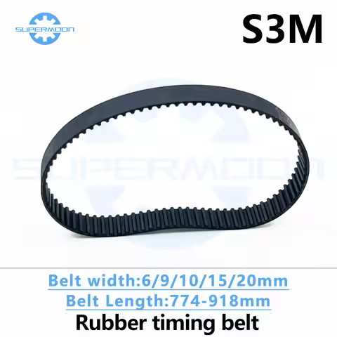 S3M Timing Belt Length 774 780 783 804 810 819 828 840 846 852 879 882 888 894 900 909 918mm Width 6