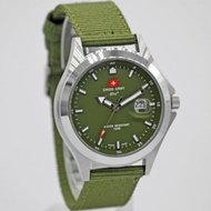 Jam Tangan Pria Swiss Army Original Tali Kanvas Elegan - Jeep Alba Gc