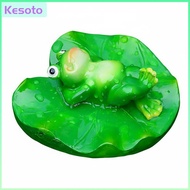 Buoyant Frog Statue Waterproof Buoyant Frog Figurine Weatherproof for Water Feature Swimming Pool Fi